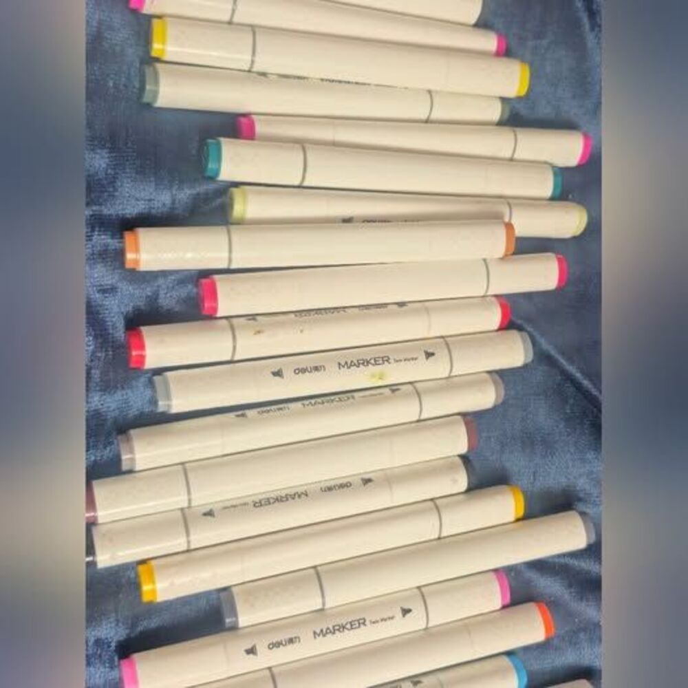 Dual Tip Alcohol Art Markers Set Lile New